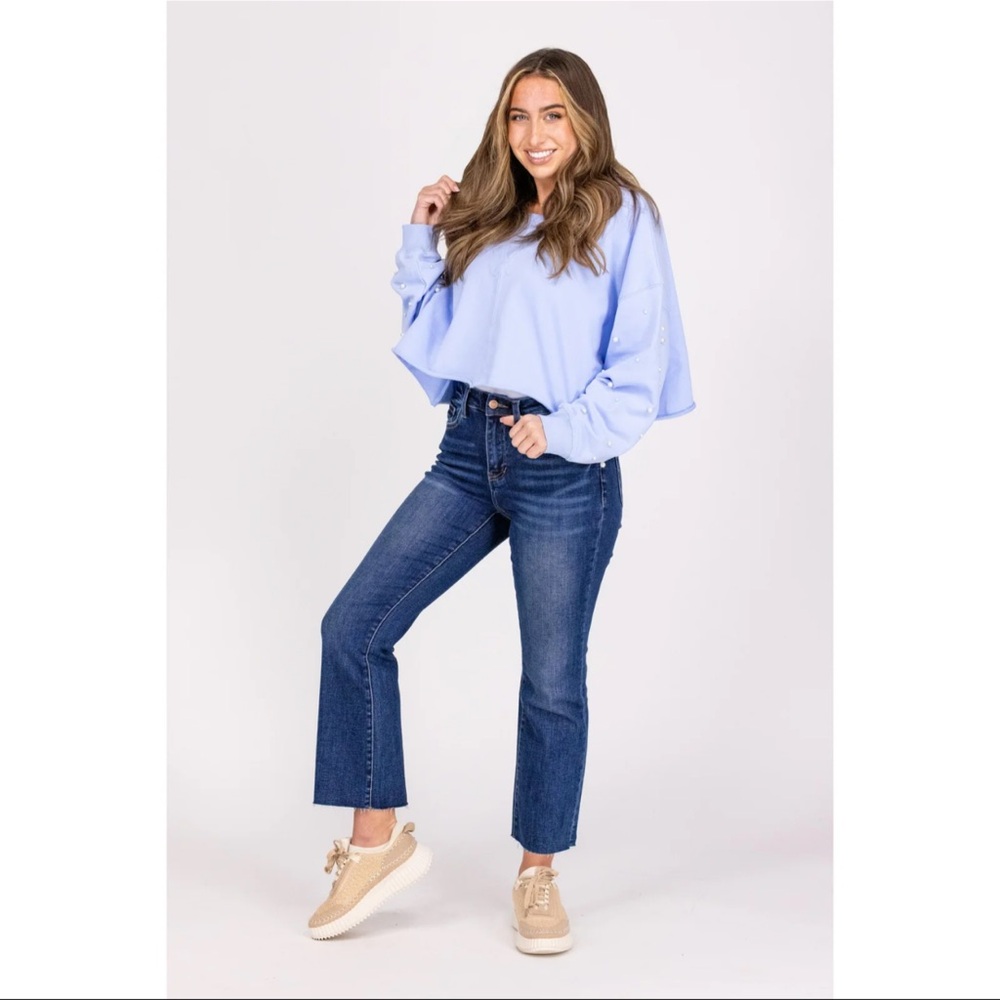 Short and Sweet by Lovervet: high rise cropped kick flare size 14W